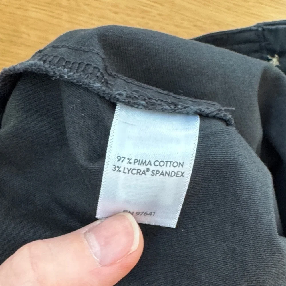 J. Jill Women’s Cuffed Chinos Pants Classic Black Casual Front Pockets Size 10